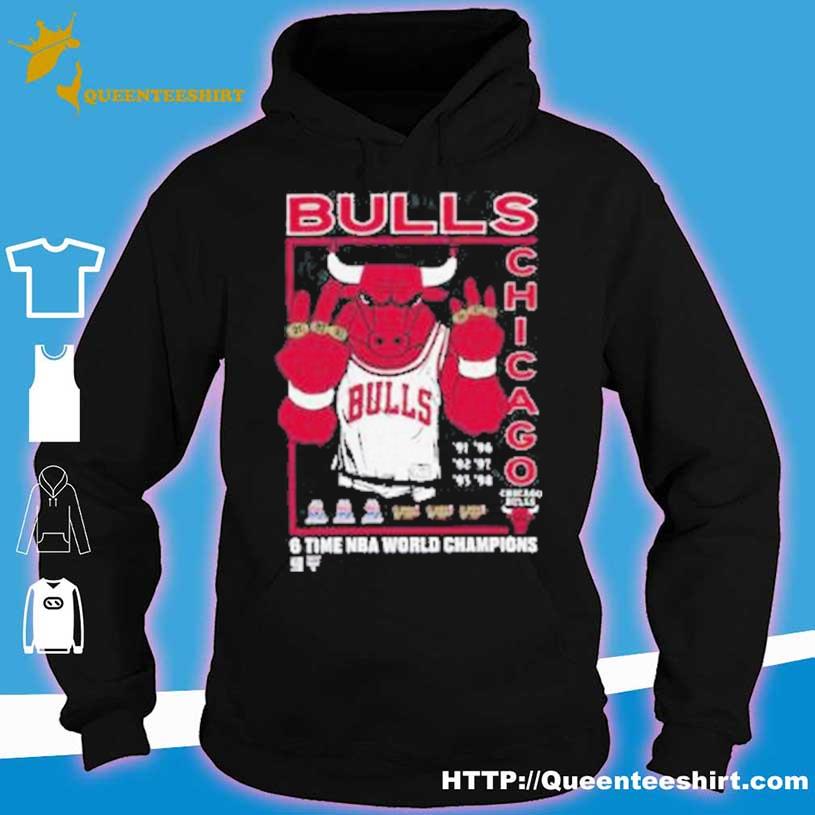 Chicago Bulls 6 time NBA world champions shirt, hoodie, sweater