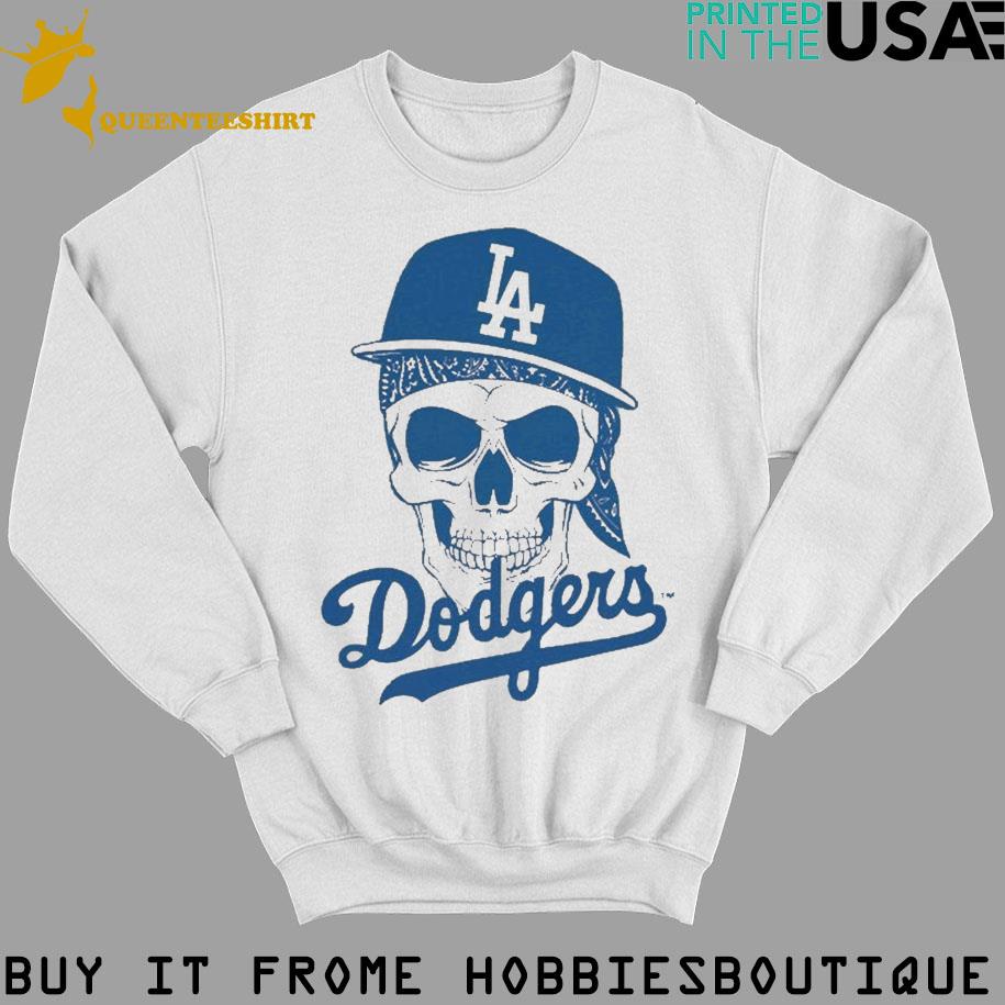 Skull bandana Los Angeles Dodgers shirt, hoodie, sweater, long sleeve and  tank top