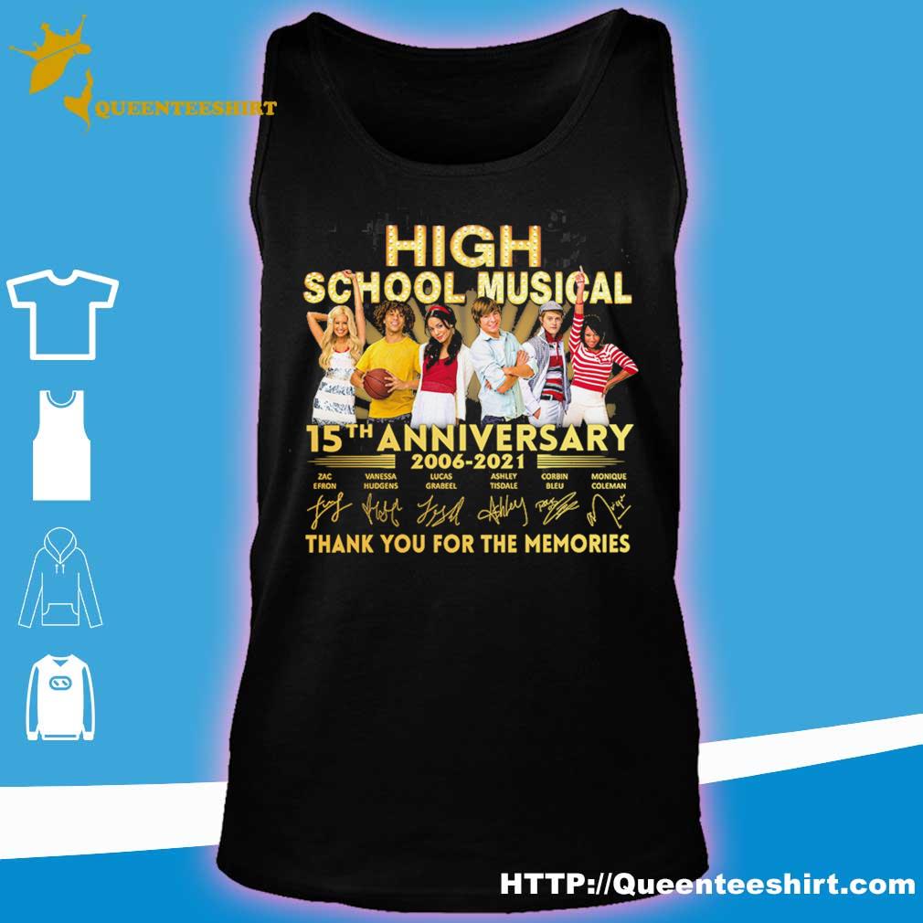 High School Musical 15TH Anniversary 2006 2021 signatures shirt