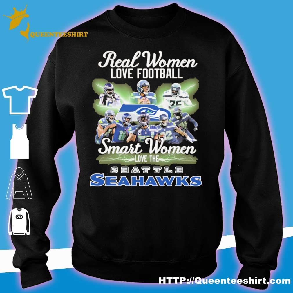 Heart Diamonds Real Women Love Football Smart Women Love The Seattle Seahawks  Shirt, hoodie, sweater, long sleeve and tank top