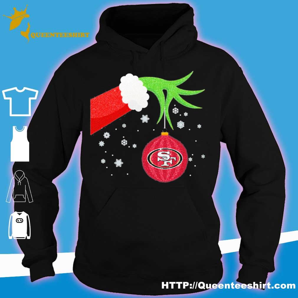 Baby Yoda Santa hat San Francisco 49Ers Christmas shirt, hoodie, sweater,  long sleeve and tank top