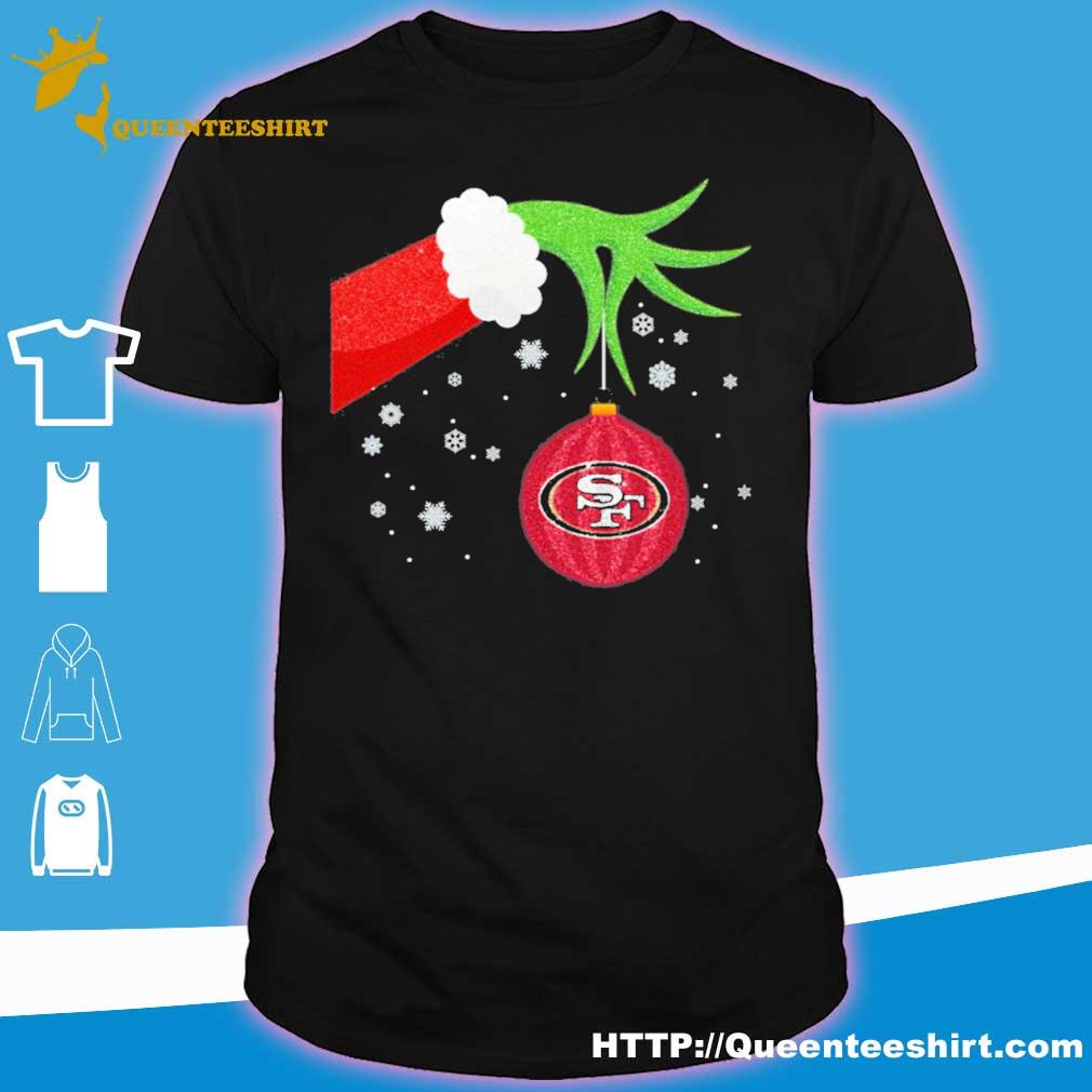 The Grinch Santa San Francisco 49ers Christmas shirt - Banantees